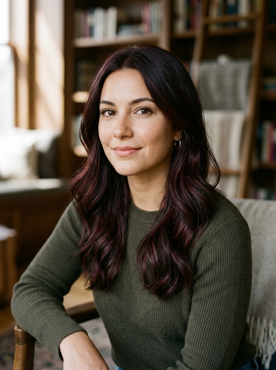Cherry Brown Hair als Herbst Haarfarben Inspiration 2026